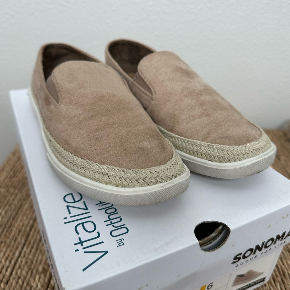 Sonoma Taupe Slip-On Espadrilles